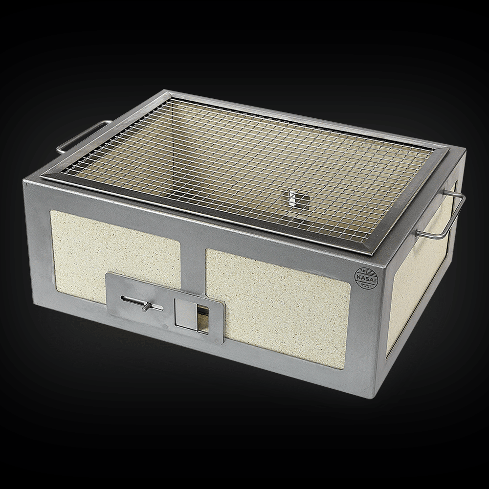 Medium Wide Kasai Konro BBQ Grill V2 - Nuovo Luxury - Charcoal Barbecue Grill