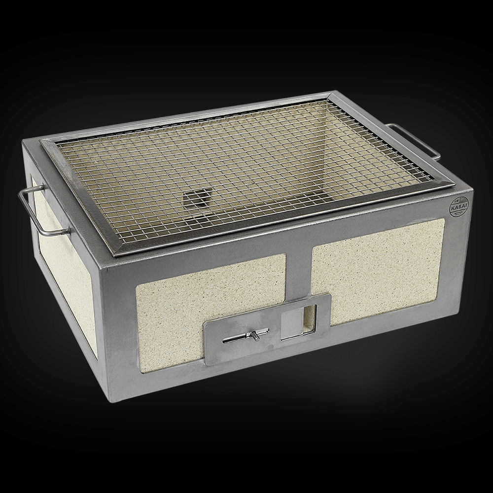 Medium Wide Kasai Konro BBQ Grill V2 - Nuovo Luxury - Charcoal Barbecue Grill
