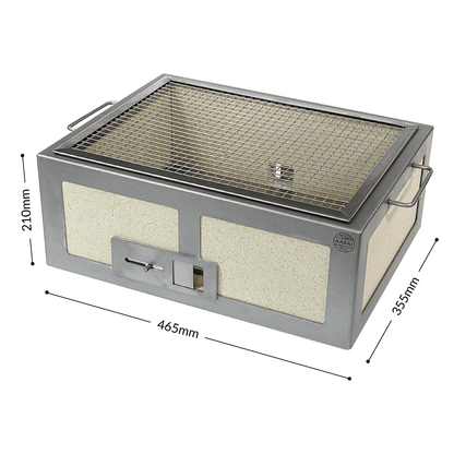 Medium Wide Kasai Konro BBQ Grill V2 - Nuovo Luxury - Charcoal Barbecue Grill