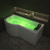 Milan Whirlpool P Shape Bath - Nuovo Luxury - Whirlpool Bathtub