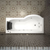 Milan Whirlpool P Shape Bath - Nuovo Luxury - Whirlpool Bathtub