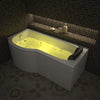 Milan Whirlpool P Shape Bath - Nuovo Luxury - Whirlpool Bathtub