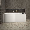 Milan Whirlpool P Shape Bath - Nuovo Luxury - Whirlpool Bathtub