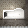 Milan Whirlpool P Shape Bath - Nuovo Luxury - Whirlpool Bathtub
