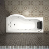 Milan Whirlpool P Shape Bath - Nuovo Luxury - Whirlpool Bathtub