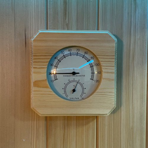 Outdoor Hybrid - Heating 4 Person Infrared & Electric Stove Sauna 2m x 2m - Nuovo Luxury - Outdoor Sauna