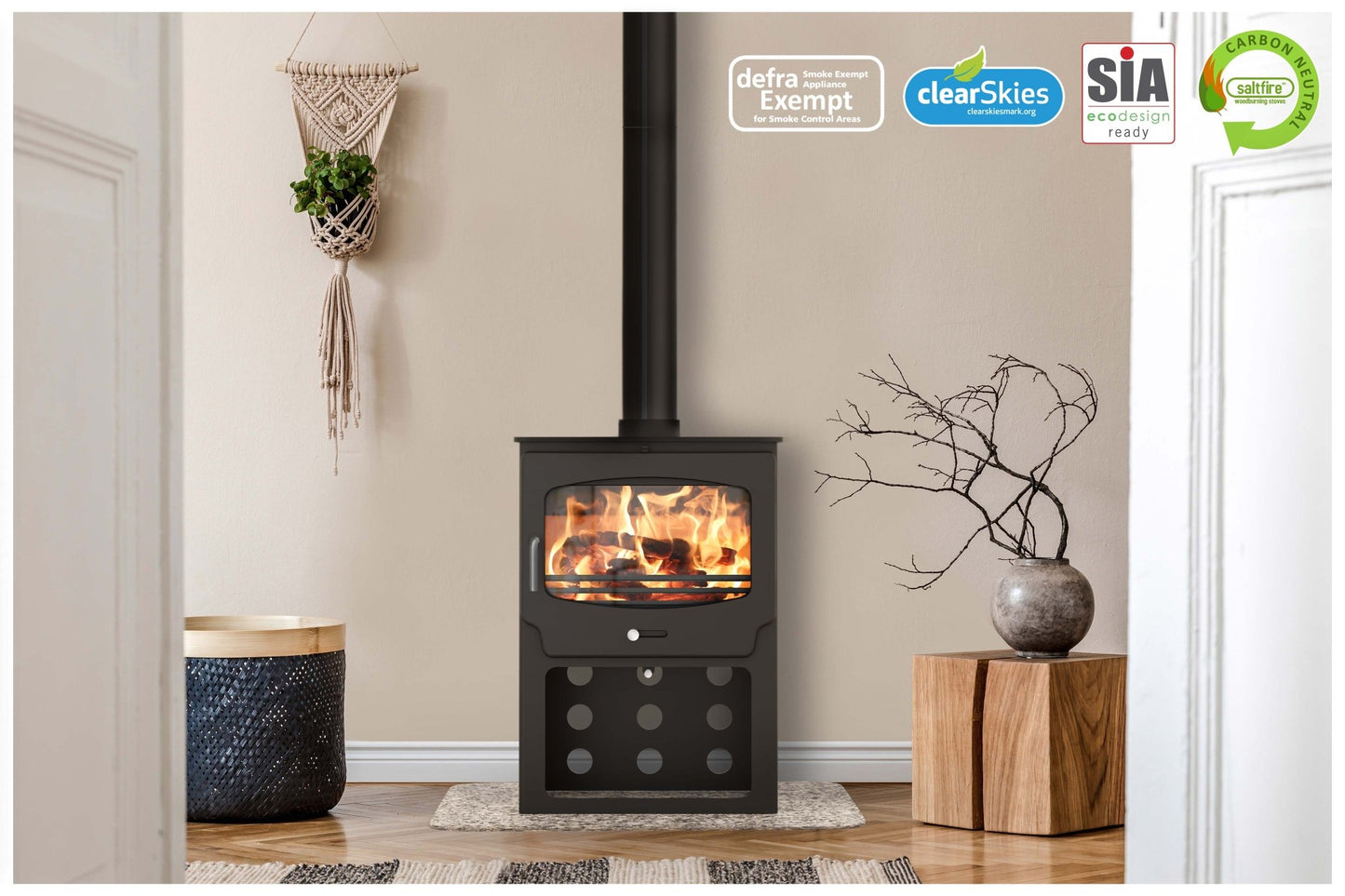 Saltfire ST - X Wide Wood Burning Stove - Nuovo Luxury - Wood Stoves